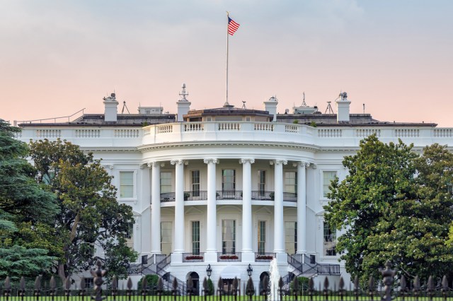 Close up of the White House