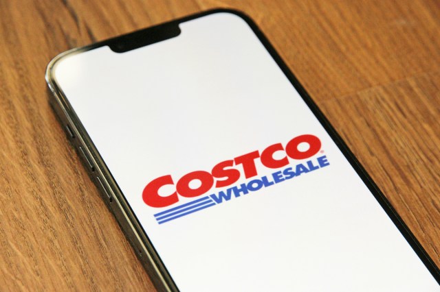 The Costco logo on a smart phone