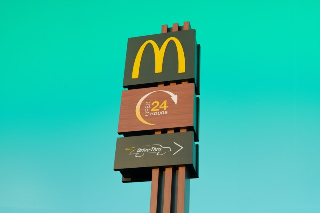 A McDonald's sign 