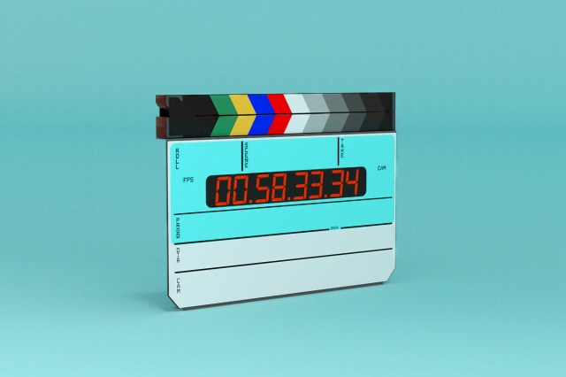 Movie clapperboard